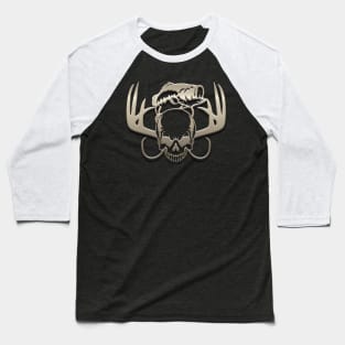 Sportsman Skull Gold Baseball T-Shirt
